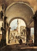 GUARDI, Francesco An Architectural Caprice Norge oil painting reproduction